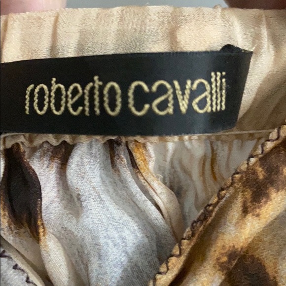 NEW Roberto Cavalli Silk Animal Print Tank size 40 - Picture 4 of 6